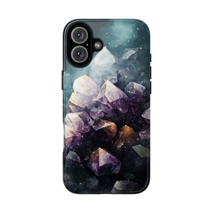 Galactic Amethyst Stones Phone Case for iPhone, Samsung & Google Pixel