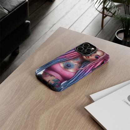 Boho Dream – Vibrant Dreadlocks & Floral Ink Mobile Cover