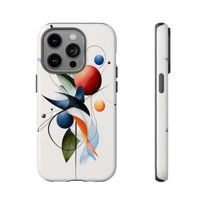 Orbit Bloom – Minimal Abstract Art Phone Case for iPhone, Samsung & Pixel