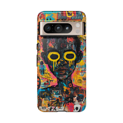 Basquiat Artwork Phone Case – Unique Graffiti Design– iPhone, Samsung & Google Pixel Cover - Artistic Painting Case, Art Lover Gift