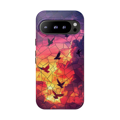 Chorus of Flight – Mosaic Birds Phone Case for iPhone, Samsung & Pixel