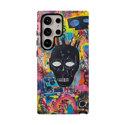 Street Art Phone Case – Basquiat-Inspired Phone Cover– Bold, Graffiti-Inspired Cover - iPhone, Samsung & Google Pixel Cover - Artistic Painting Case, Art Lover Gift
