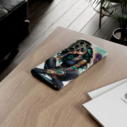 Urban Wildflower – Edgy Tattooed Beauty Mobile Cover