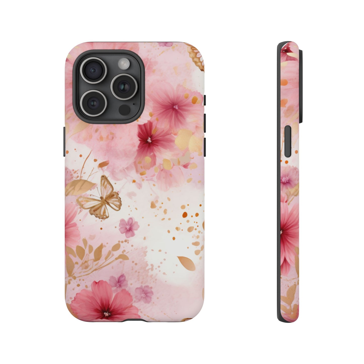 Blush Elegance Floral Mobile Case