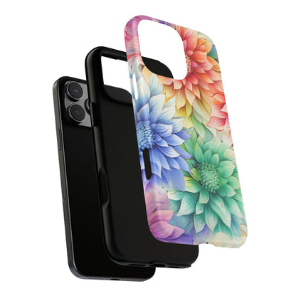 Rainbow Bloom Mandala Floral Mobile Case