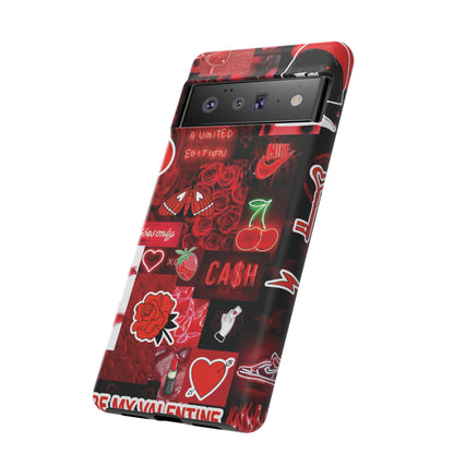 Red Pop Art Neon Vibes Phone Case