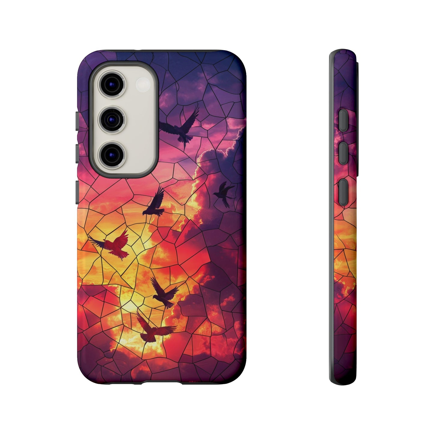 Chorus of Flight – Mosaic Birds Phone Case for iPhone, Samsung & Pixel