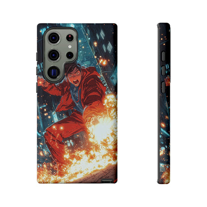 Urban Firestarter | Neon Blaze Hero Phone Case for iPhone, Samsung & Pixel