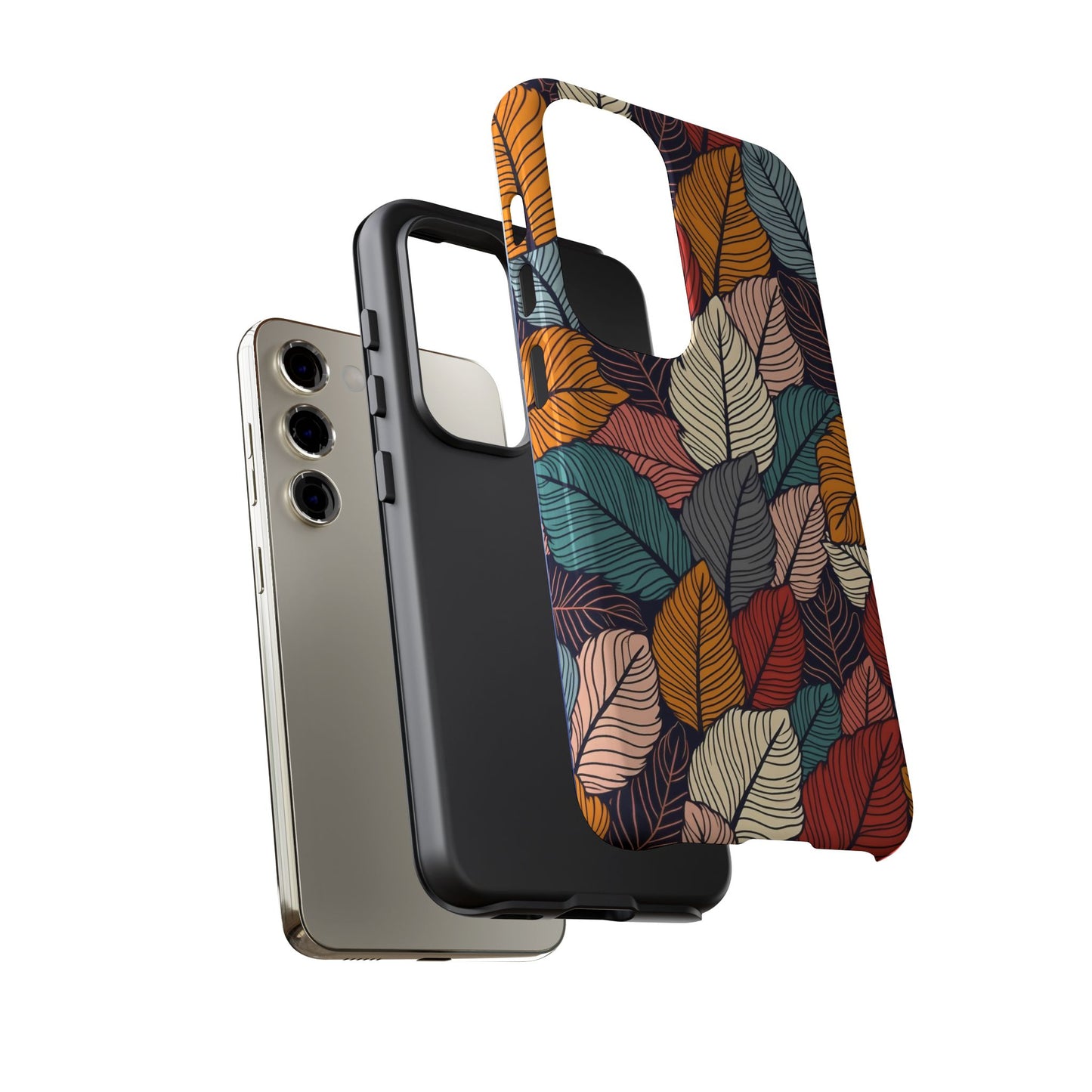 Colorful Abstract Leaves Pattern Design