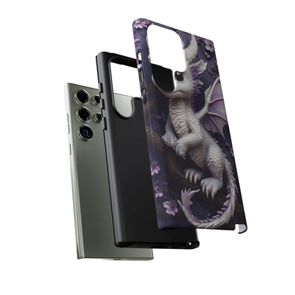 Charming Young Dragon on a Branch Phone Case Design