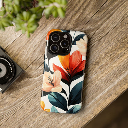 Sunset Garden Floral Case | Vibrant Bloom Design for iPhone, Pixel & Samsung
