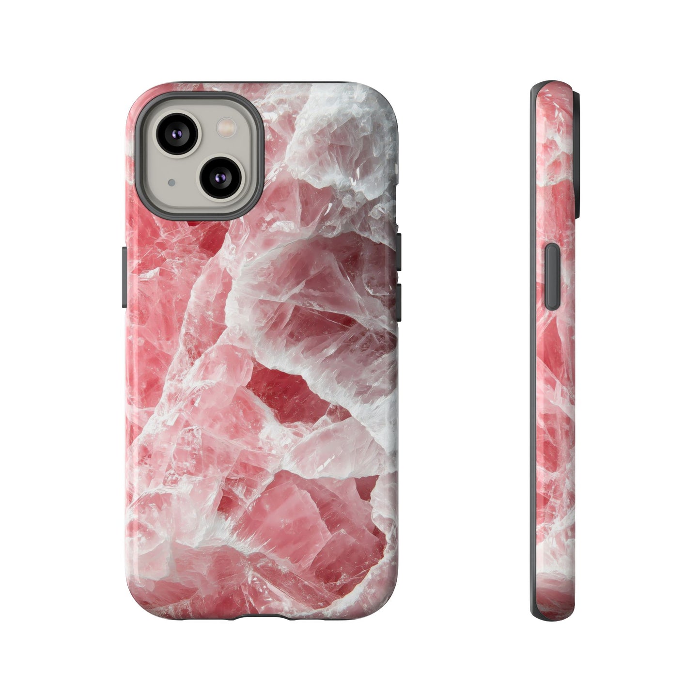Rose Quartz Crystal Phone Case for iPhone, Samsung & Google Pixel