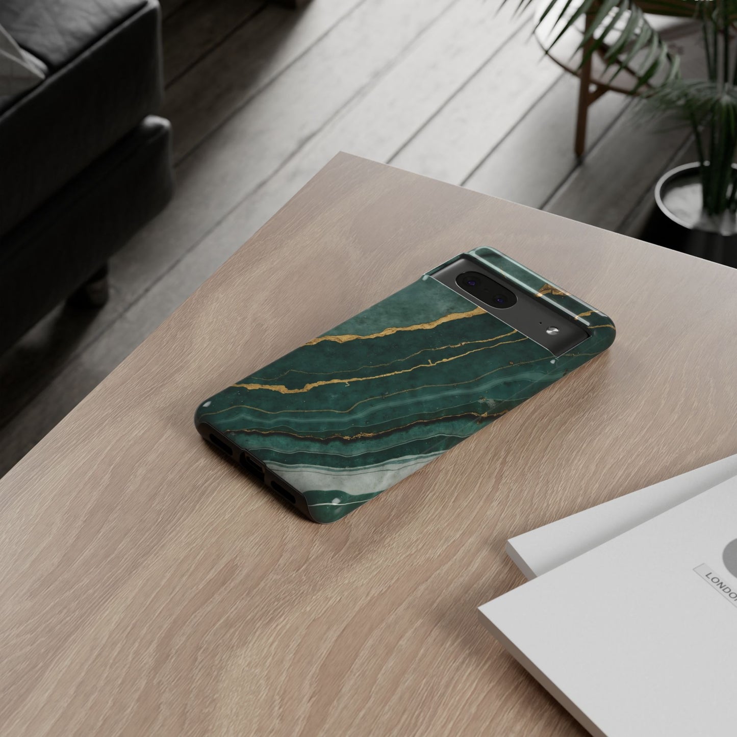 Jade Green Marble Case Design