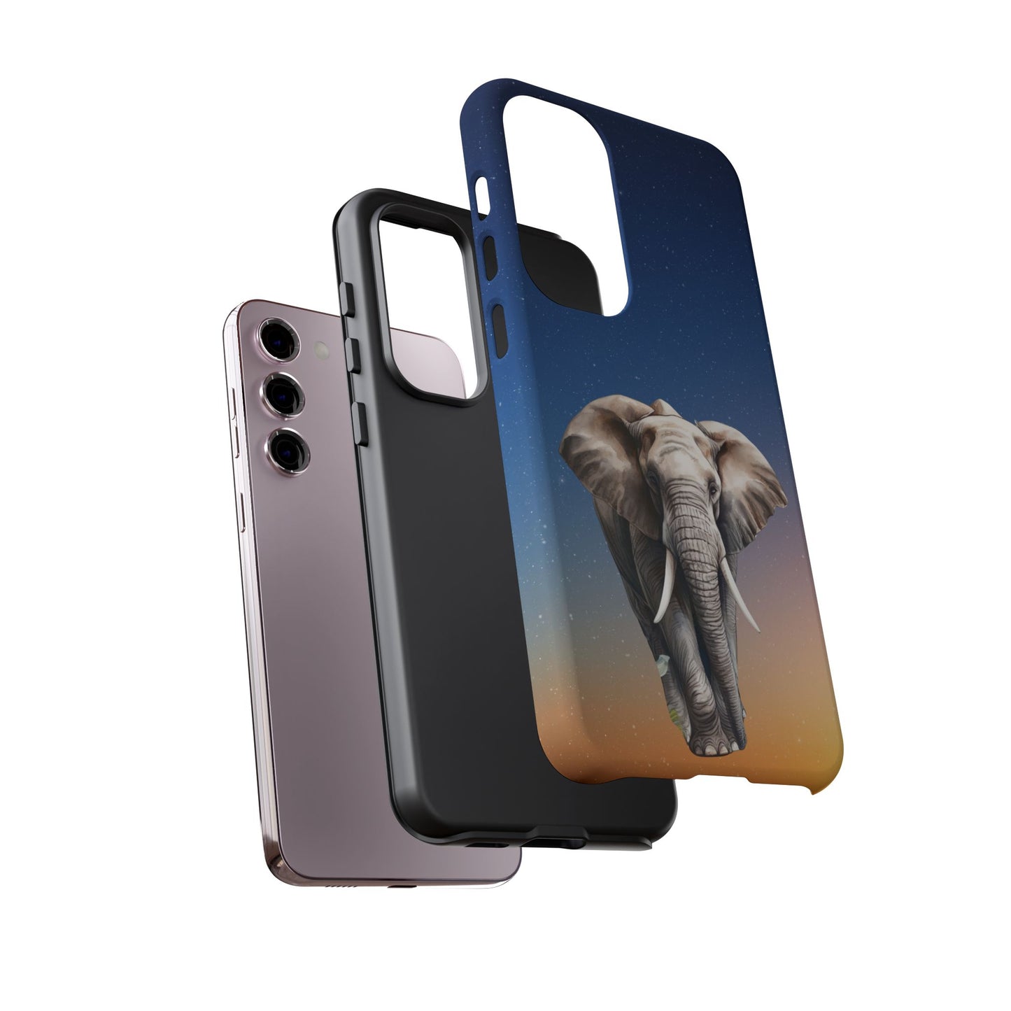 Celestial Elephant Mobile Cover – Dreamy Night Sky Aesthetic