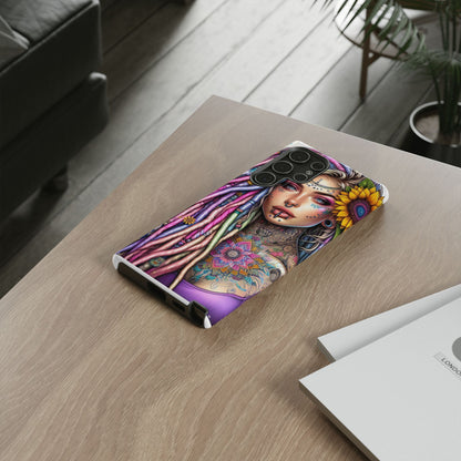 Boho Mandala Goddess – Ethereal Tattoo Art Mobile Cover