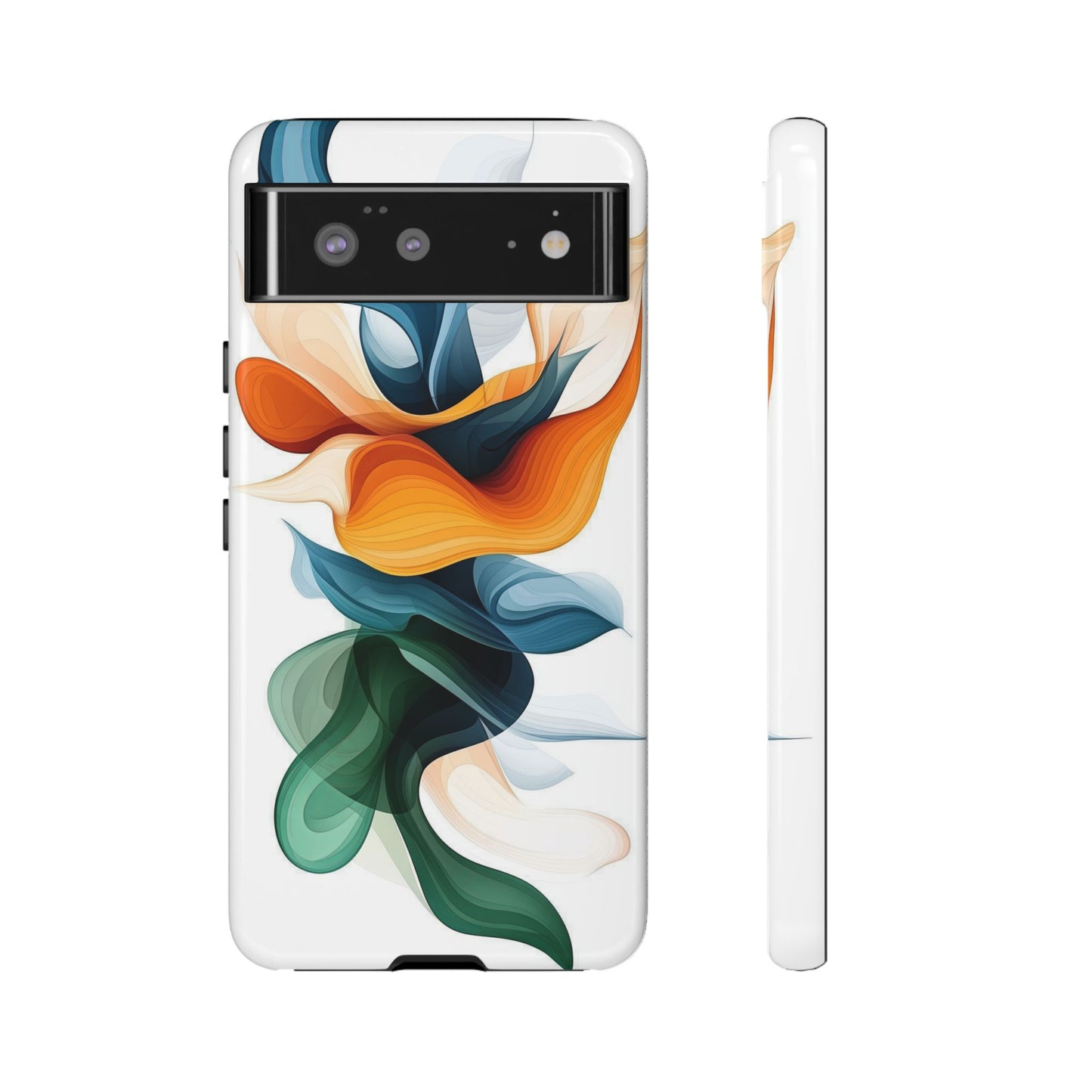 Verdant Flow – Modern Abstract Phone Case for iPhone, Samsung & Pixel