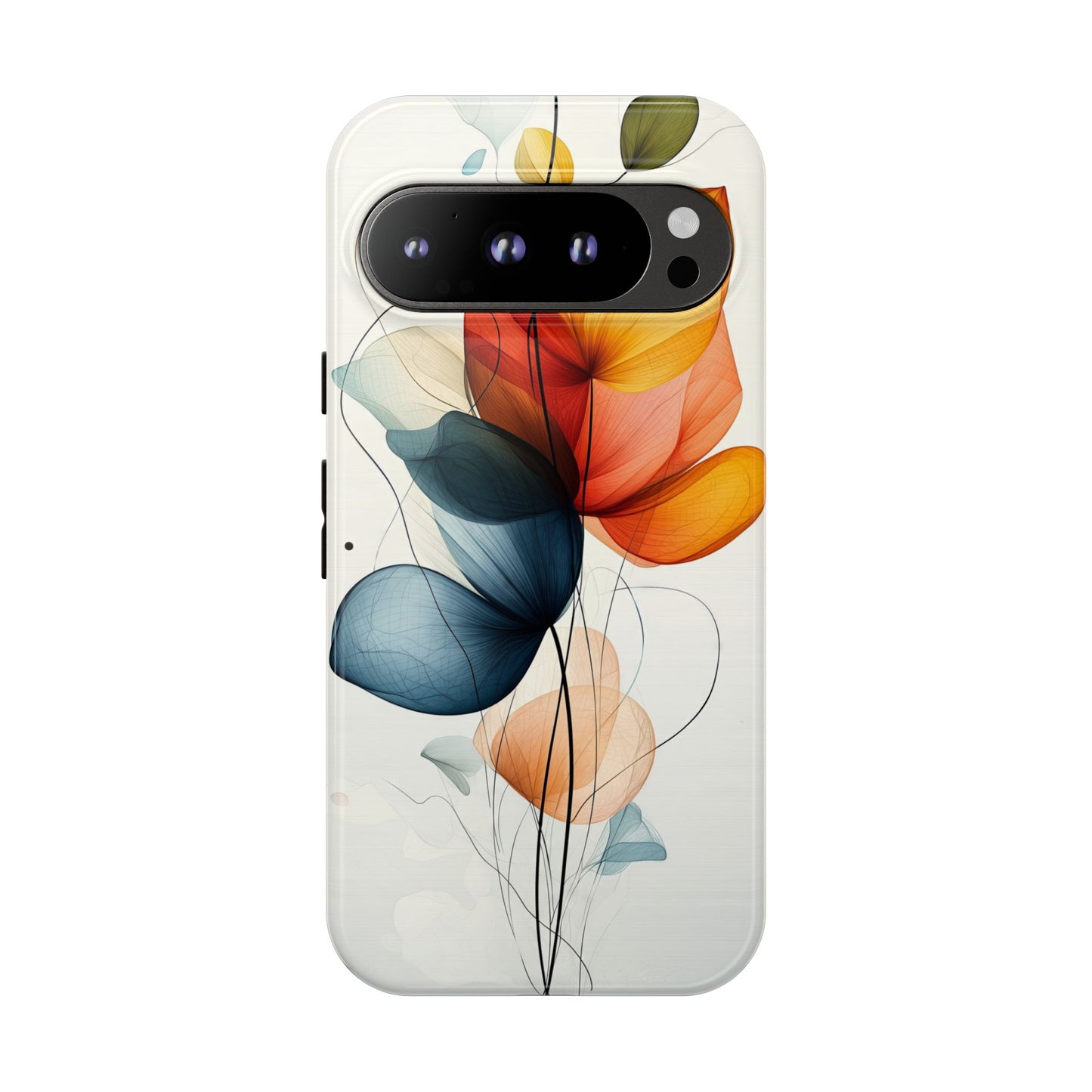 Whispering Petals – Elegant Floral Art Case for iPhone, Pixel & Samsung