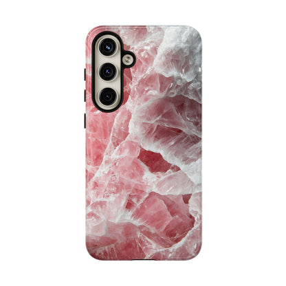 Rose Quartz Crystal Phone Case for iPhone, Samsung & Google Pixel