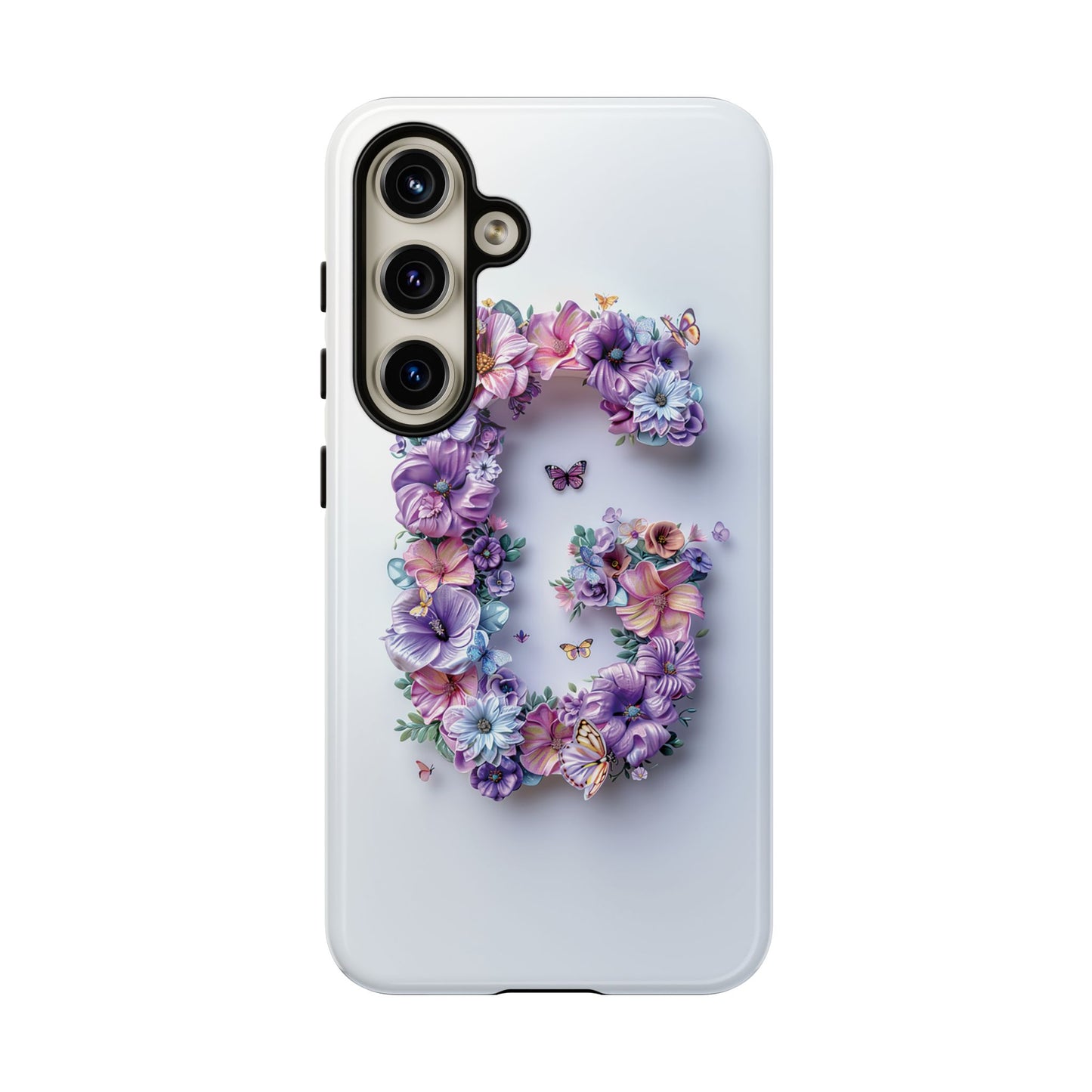 Floral Letter G Phone Case – Personalized Aesthetic Cover for iPhone, Samsung & Google Pixel