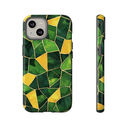 Intricate Turtle Shell Mosaic Phone Case for iPhone, Samsung & Google Pixel