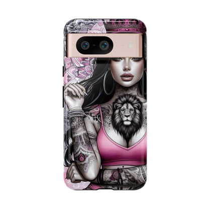 Queen of the Jungle – Regal Tattooed Goddess Mobile Cover