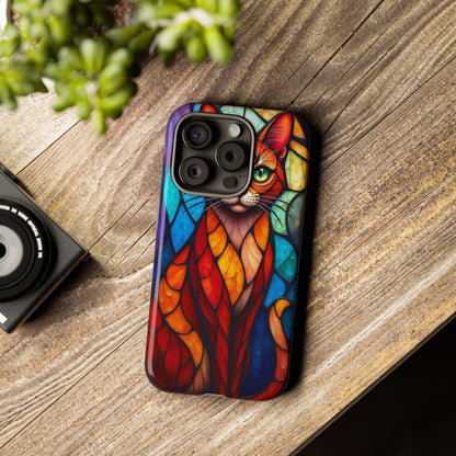 Geometric Cat: Colorful Abstract Portrait