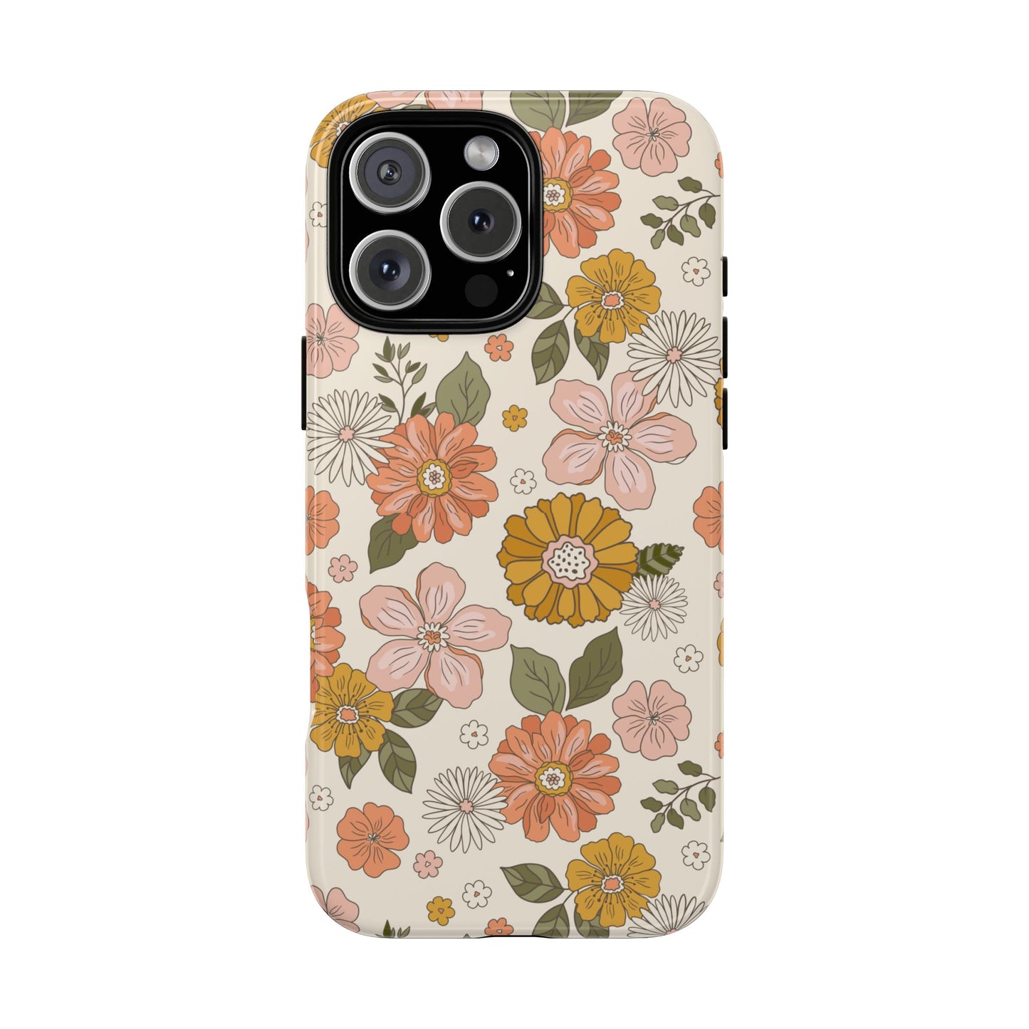 Retro Floral Phone Case - Vintage Aesthetic for iPhone, Samsung & Google Pixel