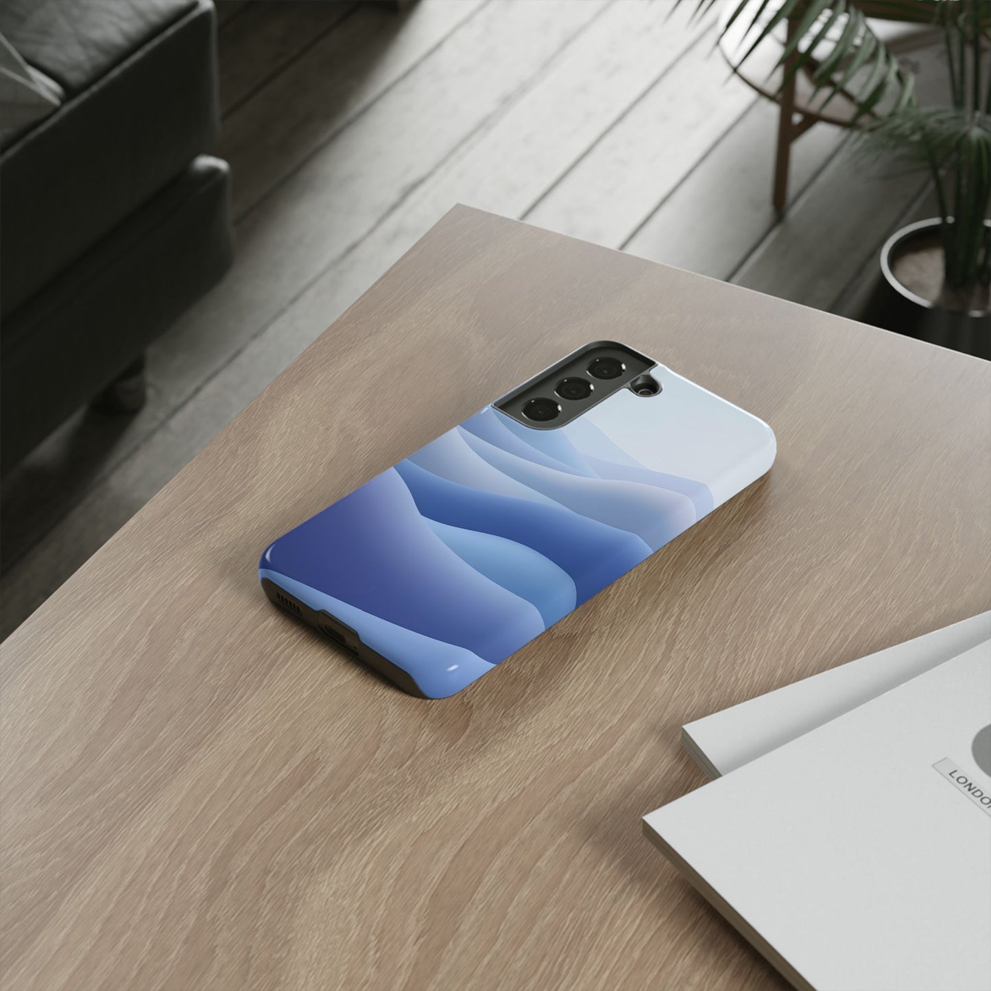 Intricate Abstract Wavy Landscape phone case