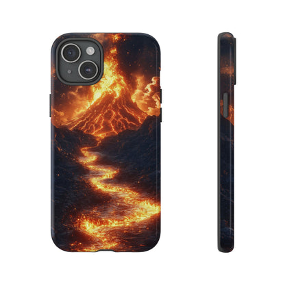 Erupting Volcano Lava Flow Phone Case for iPhone, Samsung & Pixel