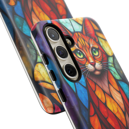 Geometric Cat: Colorful Abstract Portrait