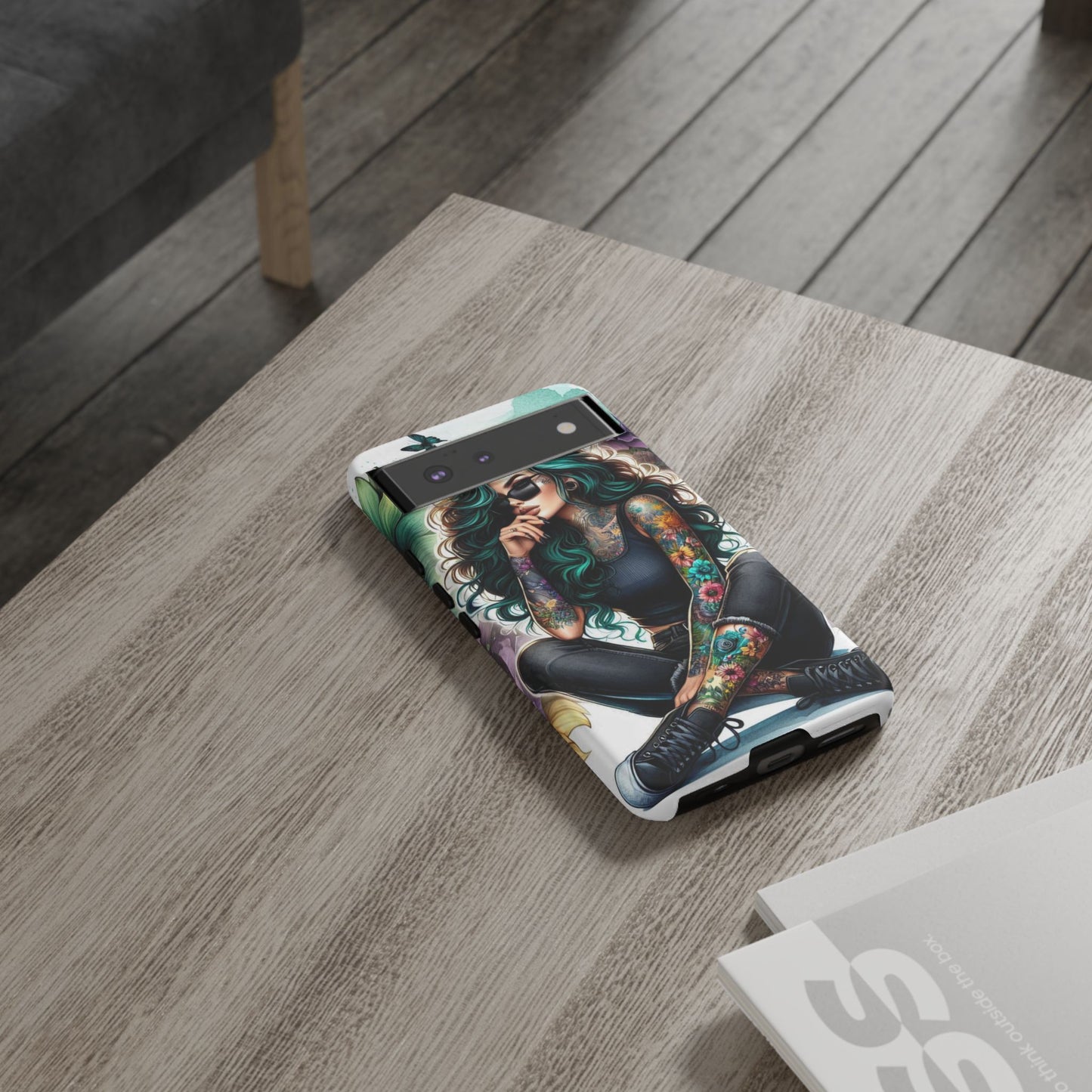 Urban Wildflower – Edgy Tattooed Beauty Mobile Cover