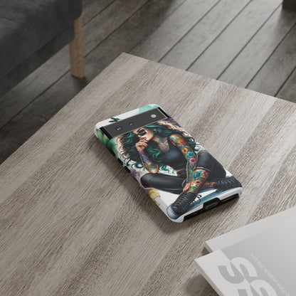 Urban Wildflower – Edgy Tattooed Beauty Mobile Cover