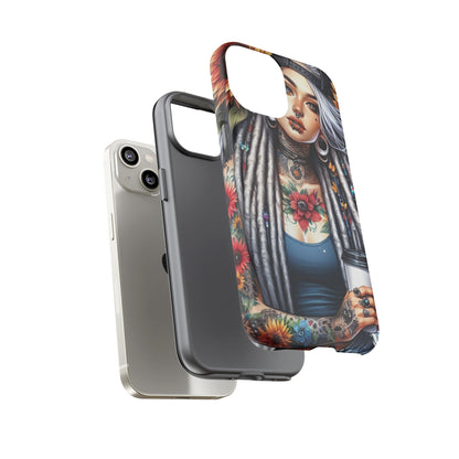 Sunflower Queen – Boho Rebel Tattoo Mobile Cover