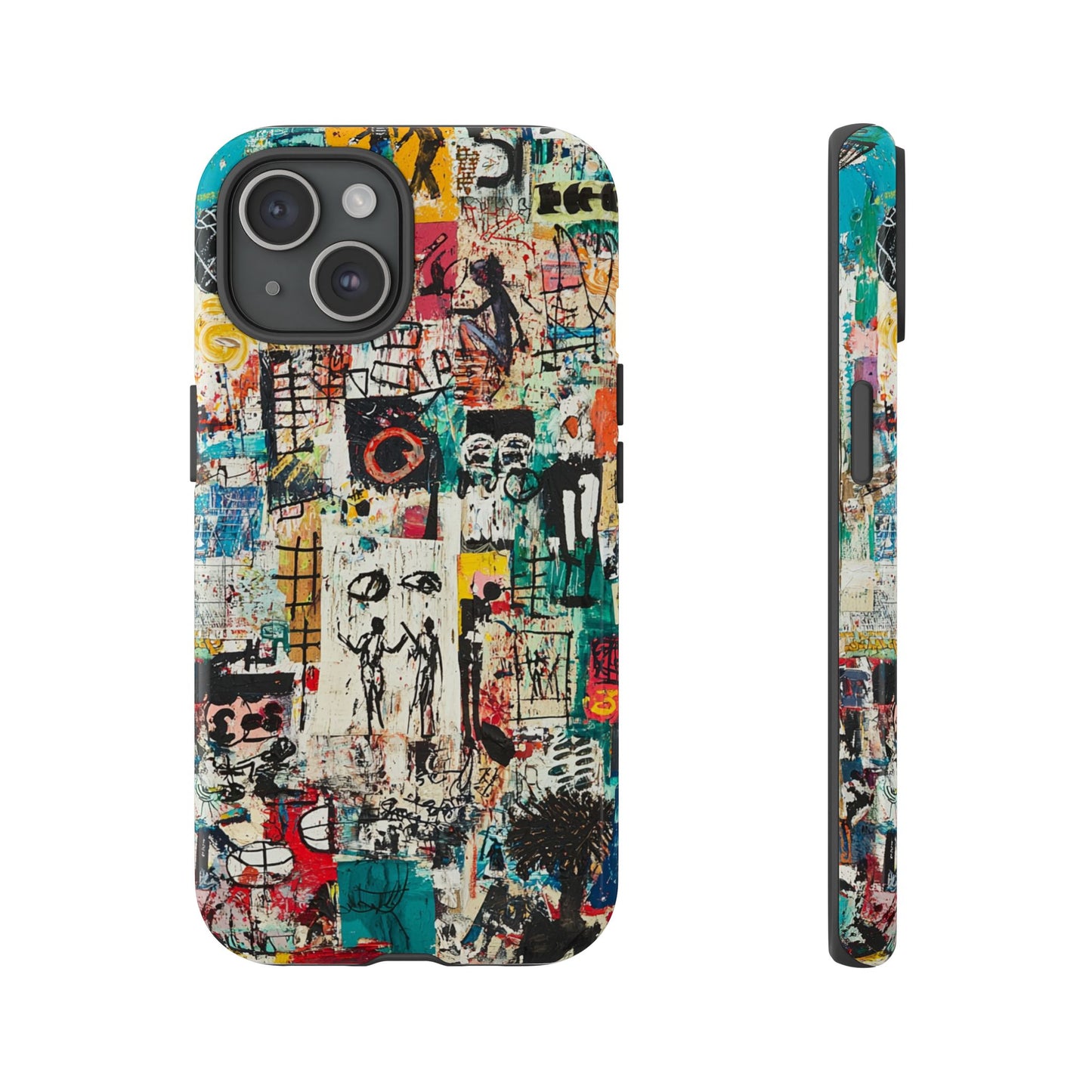 Basquiat Phone Cover – Artistic Modern Graffiti Style - iPhone, Samsung & Google Pixel Cover - Artistic Painting Case,  Art Lover Gift
