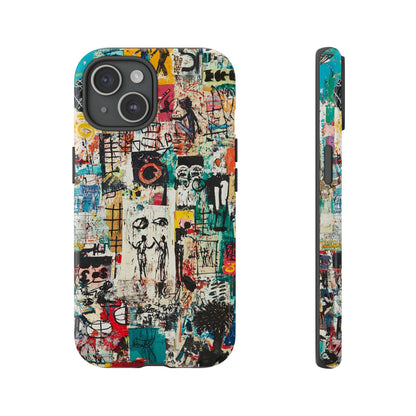 Basquiat Phone Cover – Artistic Modern Graffiti Style - iPhone, Samsung & Google Pixel Cover - Artistic Painting Case,  Art Lover Gift