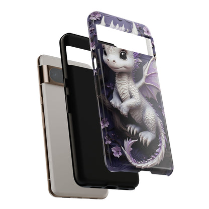 Charming Young Dragon on a Branch Phone Case Design