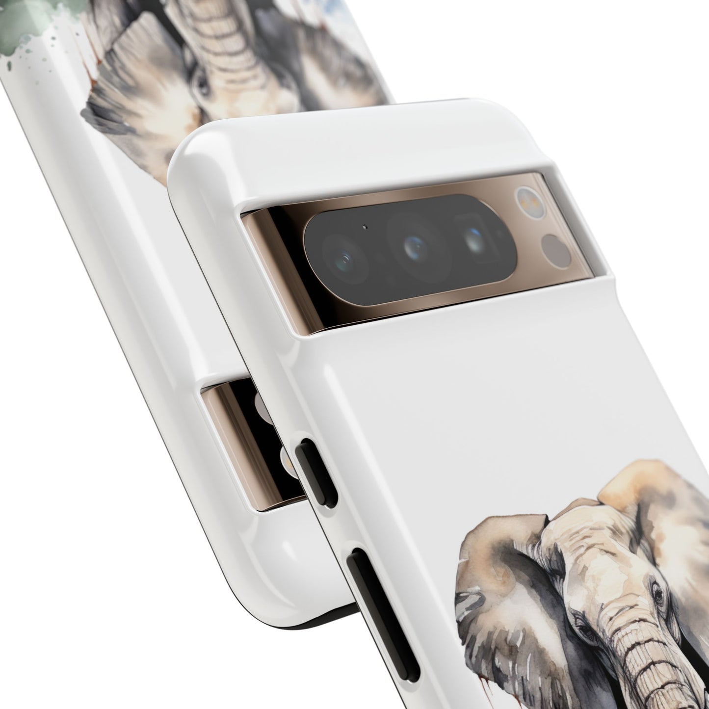 Safari Watercolor Elephant Mobile Cover – Artistic Wildlife Design