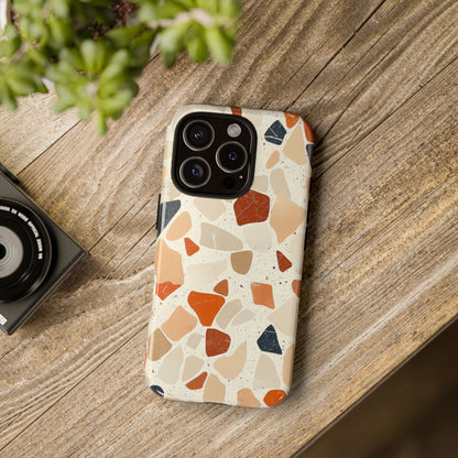 Rustic Terrazzo Stone Phone Case for iPhone, Pixel & Samsung