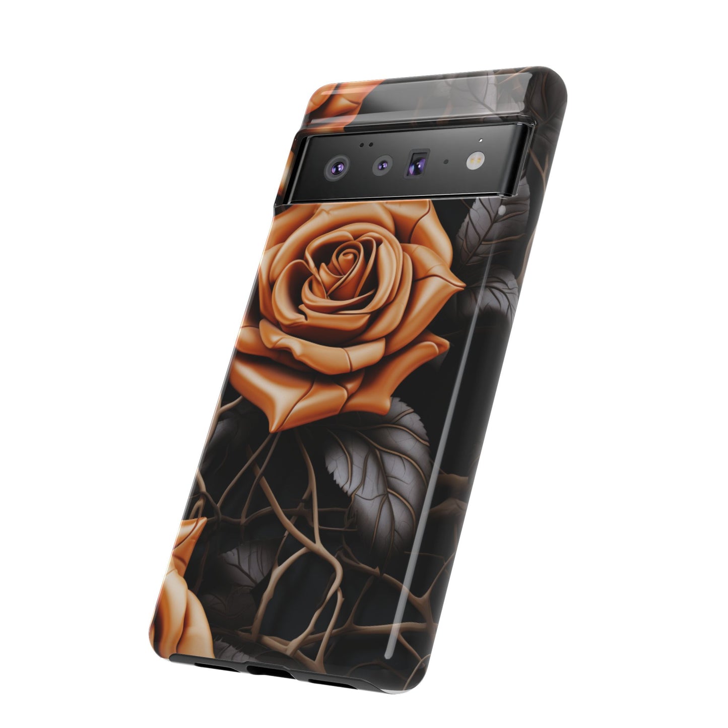 Midnight Gold Rose Mobile Case