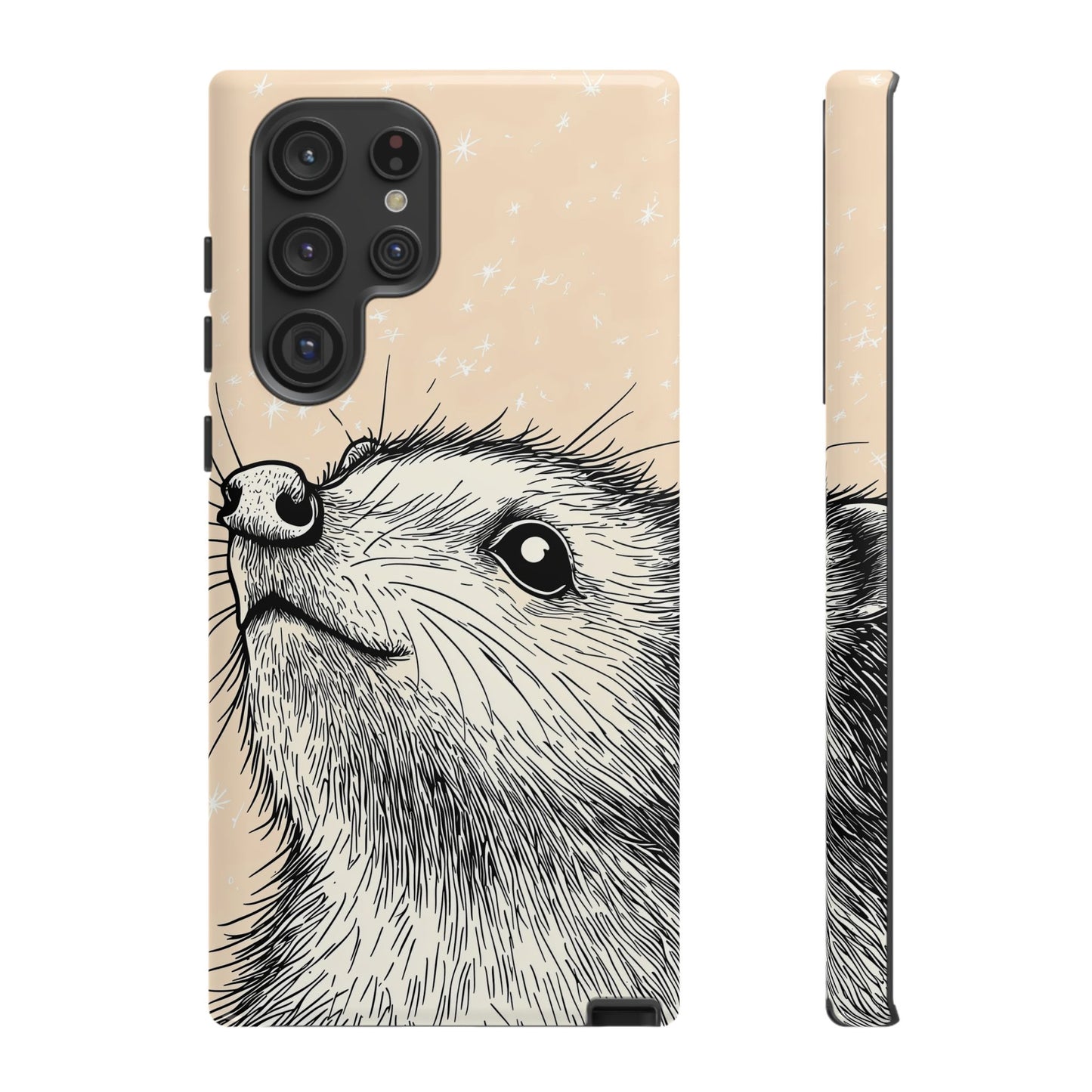 Starlit Wonder: Curious Critter in the Cosmos Phone Case for iPhone, Samsung & Pixel