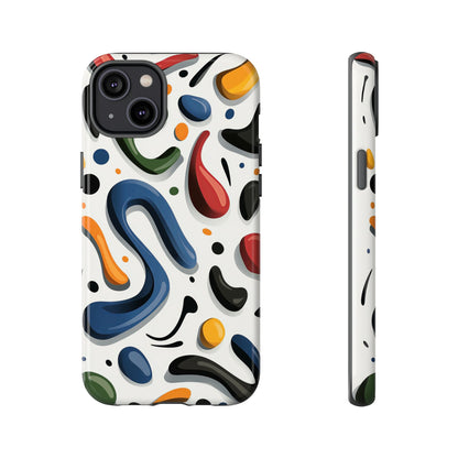 Color Cascade – Glossy Abstract Blob Case for iPhone, Pixel & Samsung
