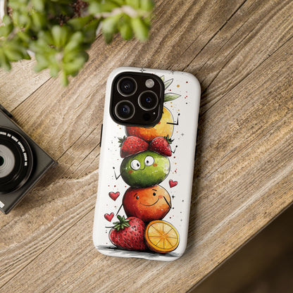 Cute Fruit Stack Phone Case – Fun & Playful Anime Art for iPhone, Google Pixel & Samsung