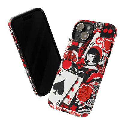 Bold Red & Black Ace Card Phone Case