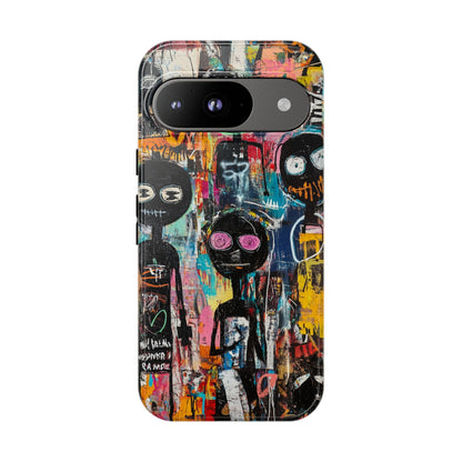 Basquiat Art iPhone Case – Modern Urban Graffiti Design - iPhone, Samsung & Google Pixel Cover - Artistic Painting Case,  Art Lover Gift