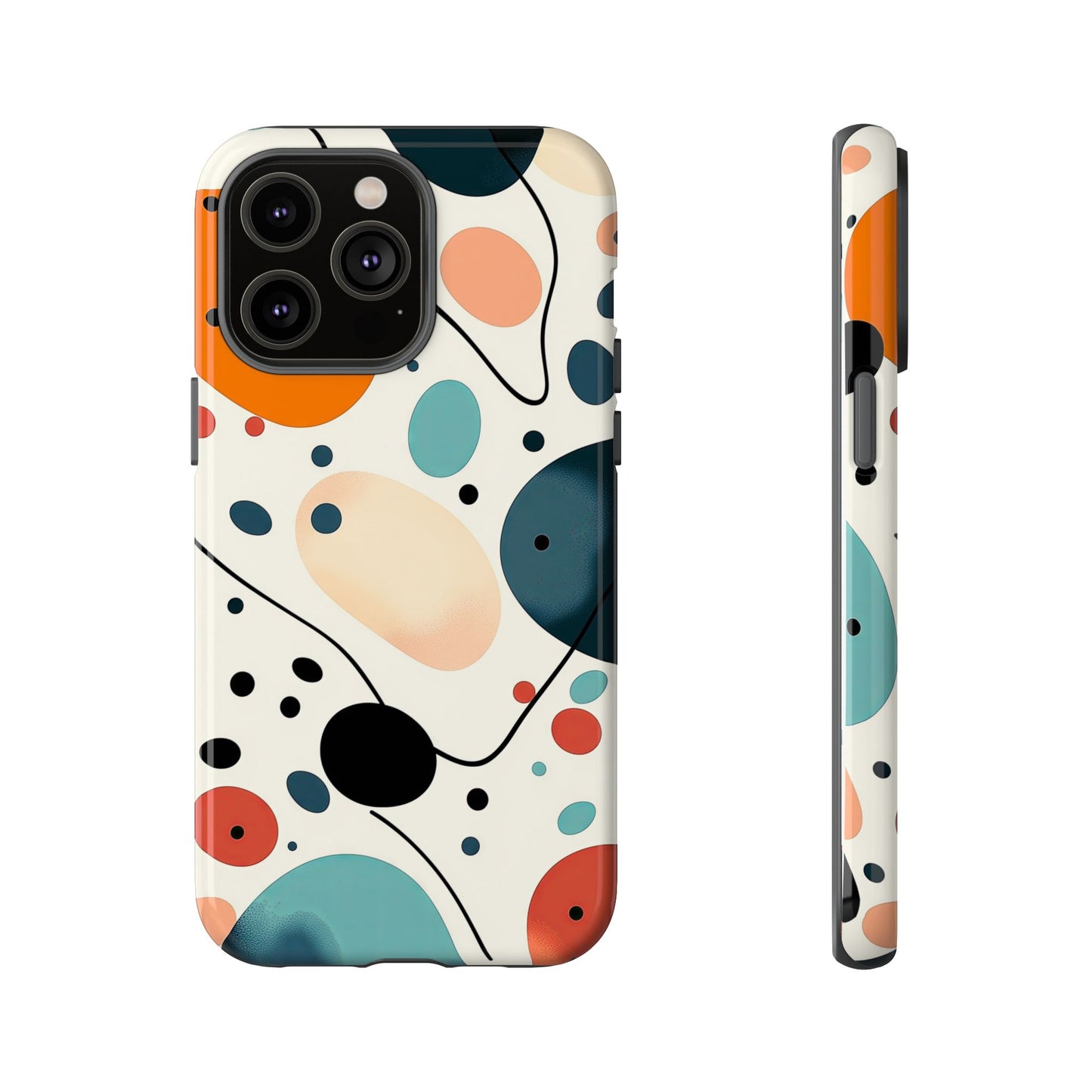 Retro Pop Pebbles – Abstract Vibe Phone Case for iPhone, Samsung & Pixel