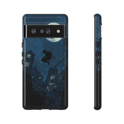 Moonlit Shadows: The Silent Ninja Phone Case for iPhone, Samsung & Pixel