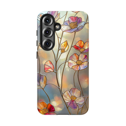 Petal Prism – Colorful Flower Stained Glass Phone Case for iPhone, Samsung & Pixel