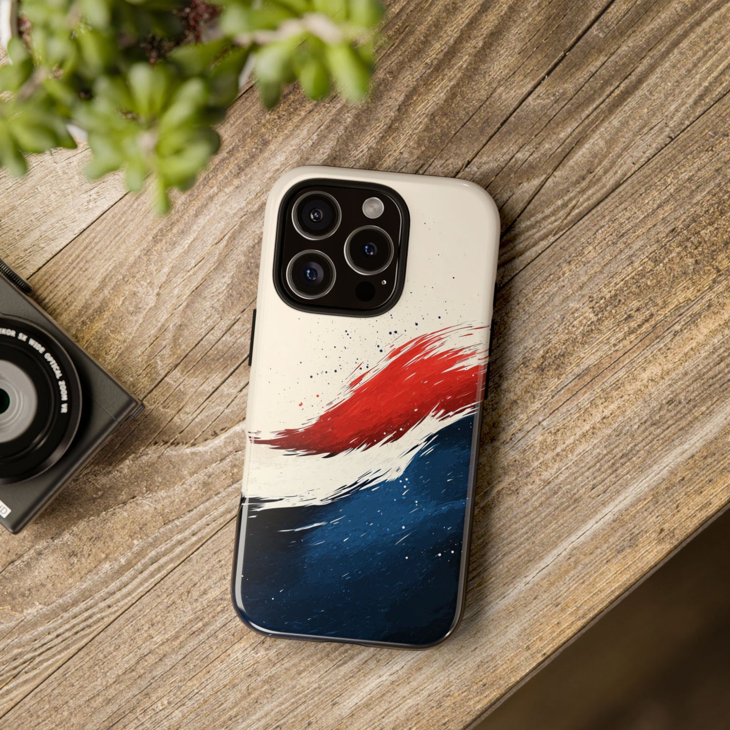 Crimson Tide – Artistic Brushstroke Abstract Case for iPhone, Google Pixel, Samsung