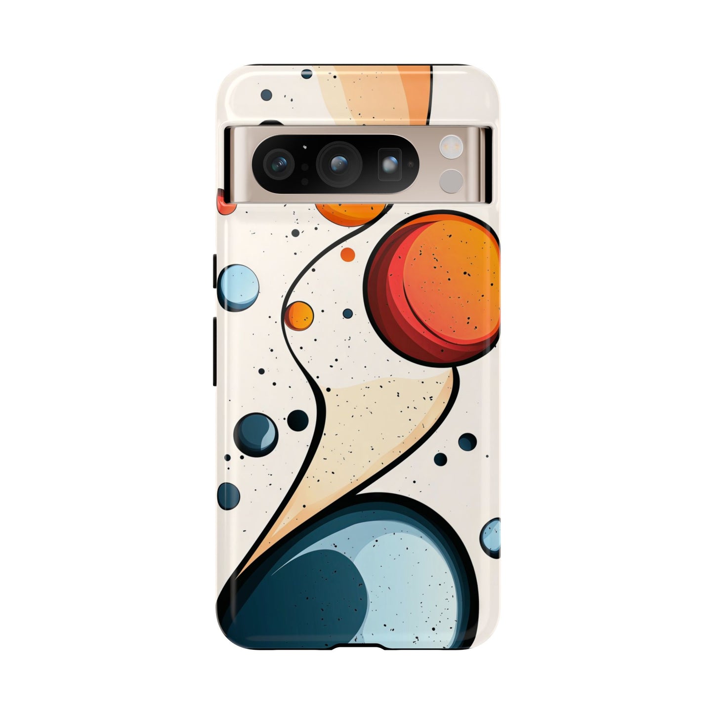 Solar Drift – Abstract Orbital Phone Case for iPhone, Samsung & Pixel
