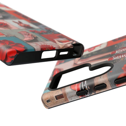 Red Sneakers & Roses Collage Phone Case